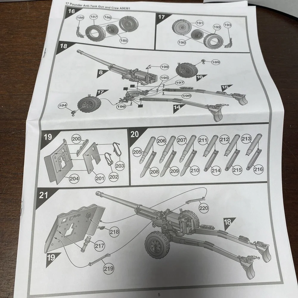 Airfix 17 Pounder‎ Anti-Tank Gun And Crew 1:32 Scale Plastic Model Kit A06361 - Picture 3 of 9